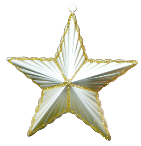 Transparent Christmas Christmas Ornament Decoupage Star for Christmas