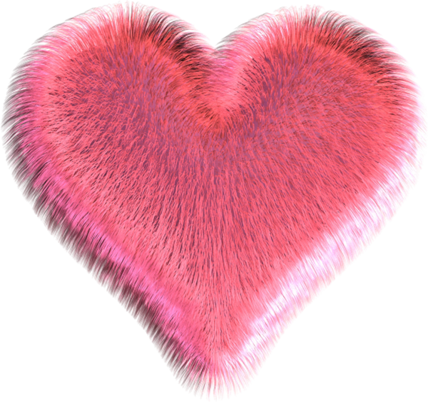 Transparent Heart Drawing Painting Magenta for Valentines Day