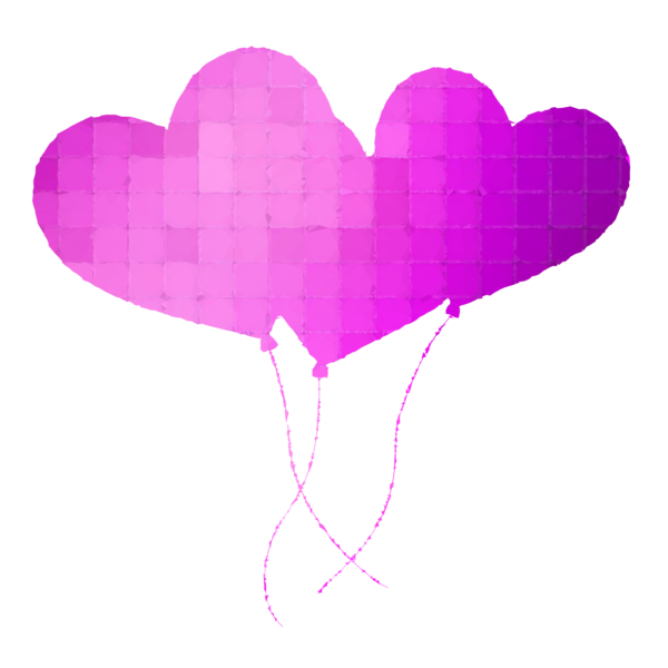 Transparent Balloon Valentines Day Heart Pink for Valentines Day