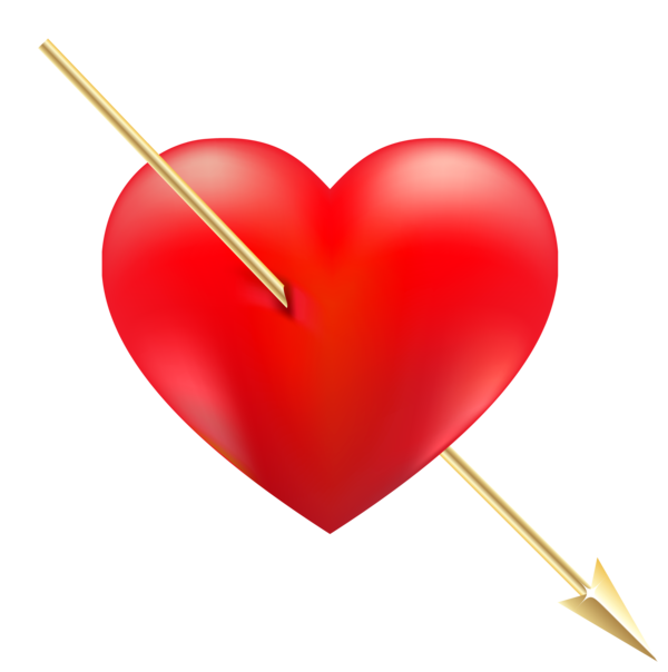 Transparent Heart Arrow Drawing Valentine S Day for Valentines Day
