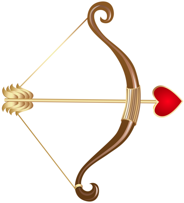 Transparent Cupid Cupid S Bow Bow And Arrow Triangle Ranged Weapon for Valentines Day