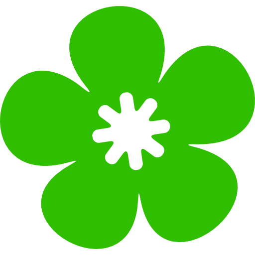 Transparent Flower Green for St Patricks Day