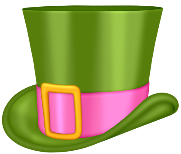 Transparent Hat Saint Patricks Day Green Flowerpot for St Patricks Day