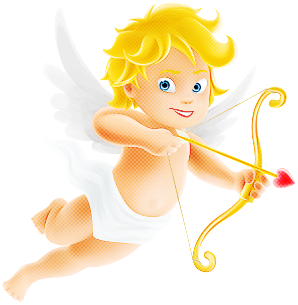 Transparent Cartoon Fictional Character Cupid for Valentines Day