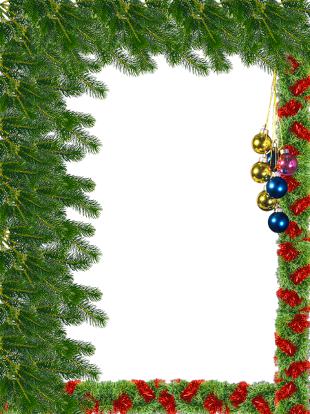 Transparent Christmas Picture Frame Christmas Decoration Fir Evergreen for Christmas