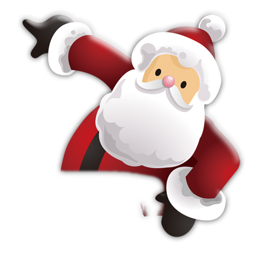 Transparent Santa Claus Christmas Typeface Snowman Flightless Bird for Christmas