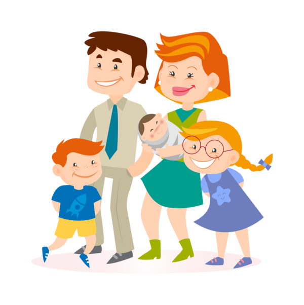 Transparent Drawing Family Happiness People Child for Mothers Day