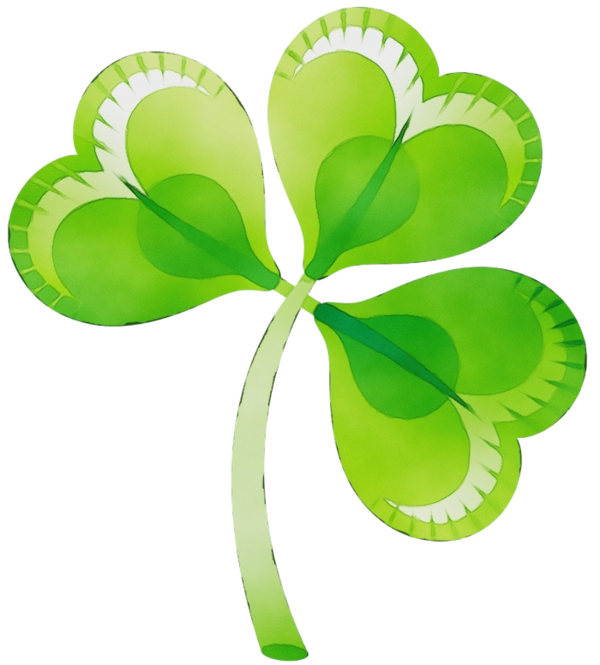 Transparent Shamrock Saint Patricks Day Clover Green Leaf for St Patricks Day