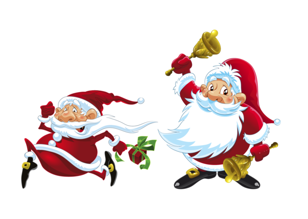Transparent Santa Claus Running Santa Suit Christmas Ornament Christmas Decoration for Christmas