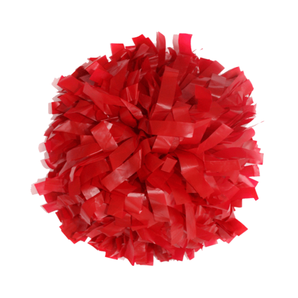 Transparent Carnation Pompom Flower Red for Mothers Day