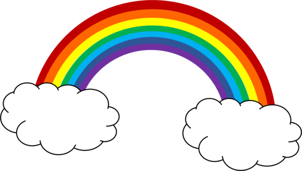 Transparent Rainbow Drawing Roygbiv Line for St Patricks Day