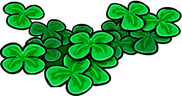 Transparent Saint Patricks Day Shamrock Club Penguin Island Green Leaf for St Patricks Day