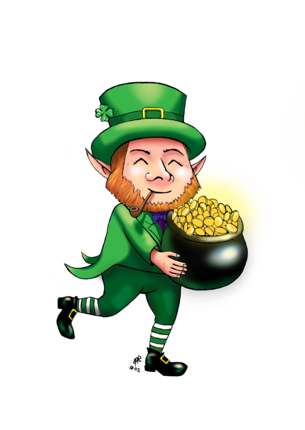Transparent Ireland Leprechaun Leprechaun 2 Plant Food for St Patricks Day