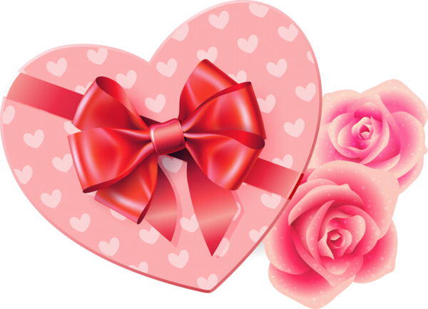 Transparent Valentines Day Gift Gratis Pink Heart for Valentines Day