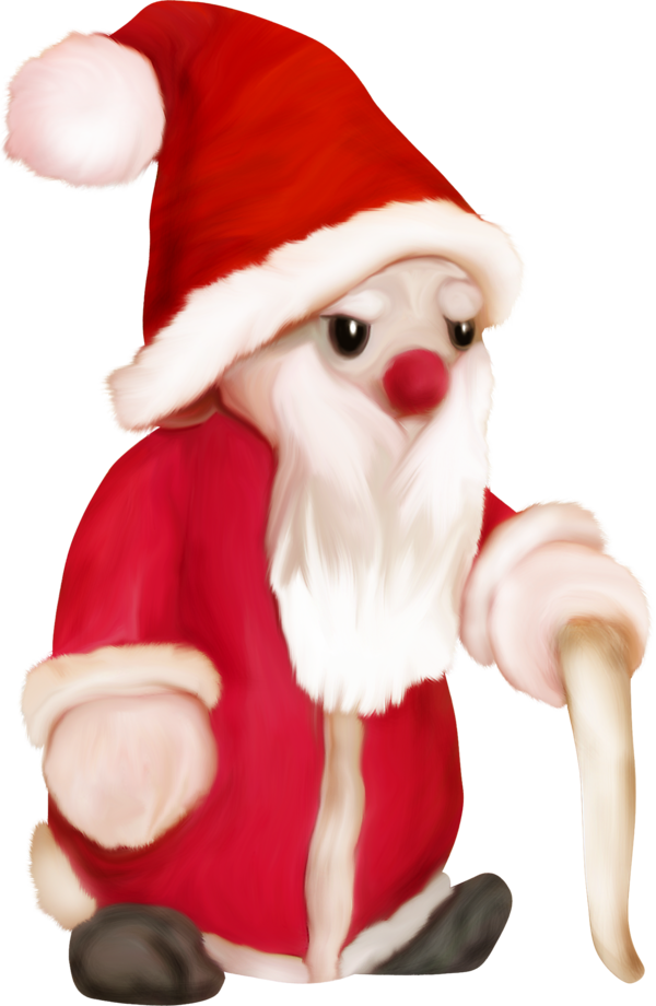 Transparent Santa Claus Christmas Ornament Christmas Figurine for Christmas