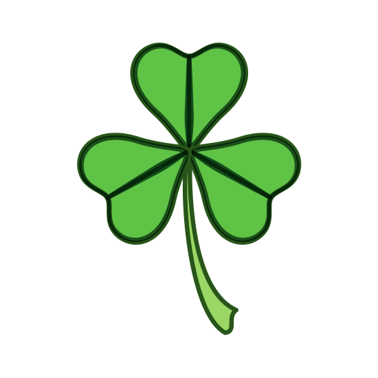 Transparent Fourleaf Clover Clover Saint Patricks Day Green Leaf for St Patricks Day