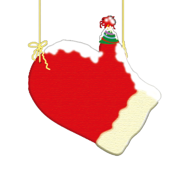 Transparent Glove Sock Hand Heart Christmas Ornament for Christmas