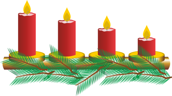 Transparent Christmas Ornament Advent Candle Advent Decor for Christmas