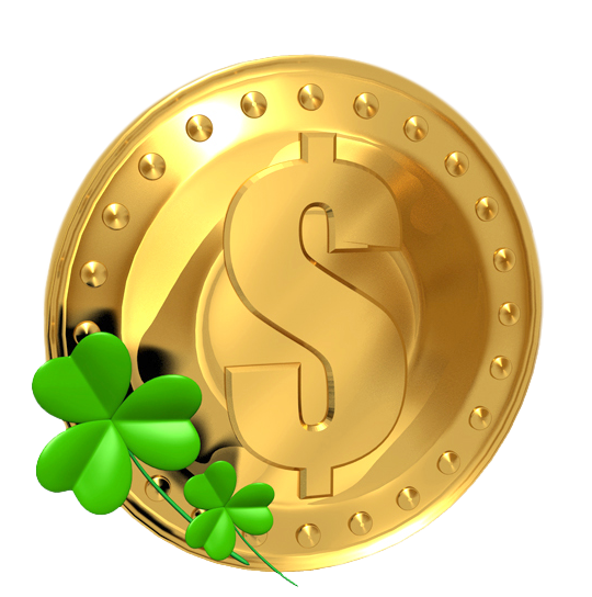 Transparent Saint Patricks Day Luck Coin Circle Symbol for St Patricks Day