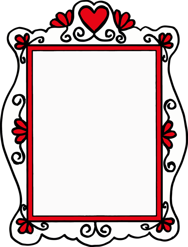 Transparent Writing Teacher Reading Picture Frame Rectangle for Valentines Day