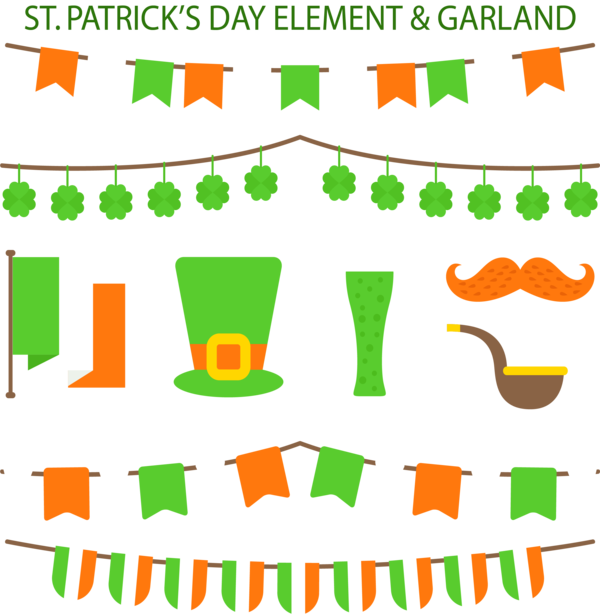 Transparent Ireland Saint Patricks Day Festival Area Text for St Patricks Day