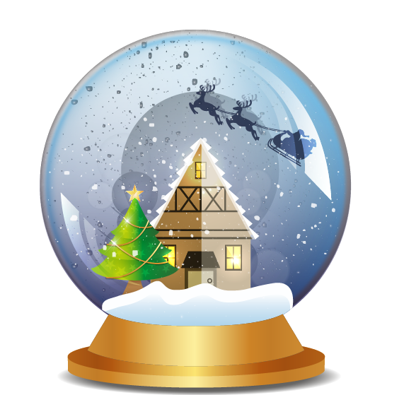 Transparent Crystal Ball Snow Globe Ball Christmas Ornament Christmas Tree for Christmas