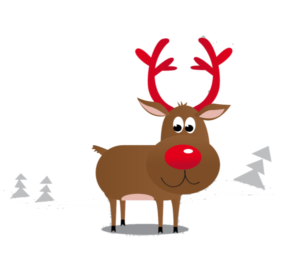 Transparent Elk Deer Reindeer Horn for Christmas