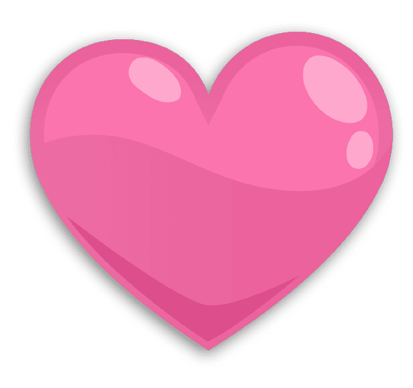 Transparent Heart Arrow Computer Software Pink for Valentines Day