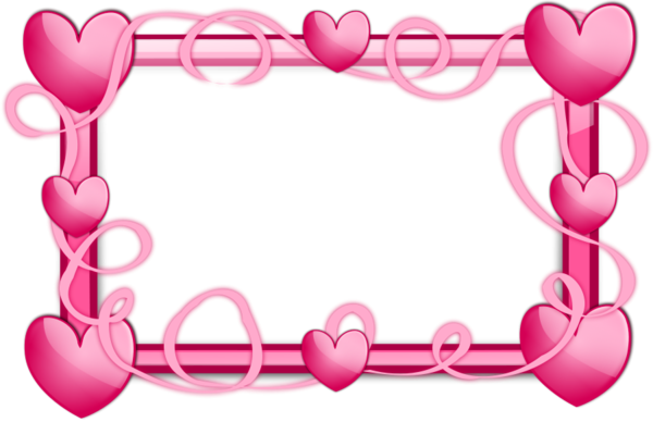 Transparent Heart Free Drawing Pink for Valentines Day