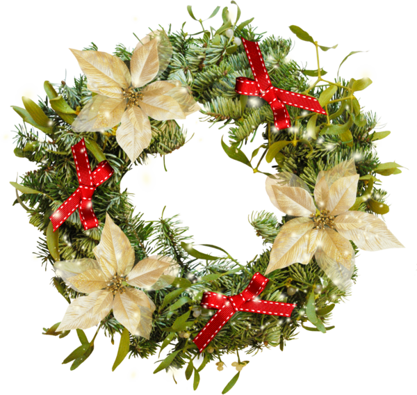 Transparent Wreath Advent Wreath Christmas Evergreen Christmas Decoration for Christmas