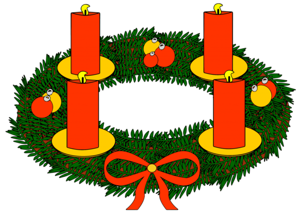 Transparent Advent Wreath Christmas Day Advent Christmas Ornament Christmas Decoration for Christmas