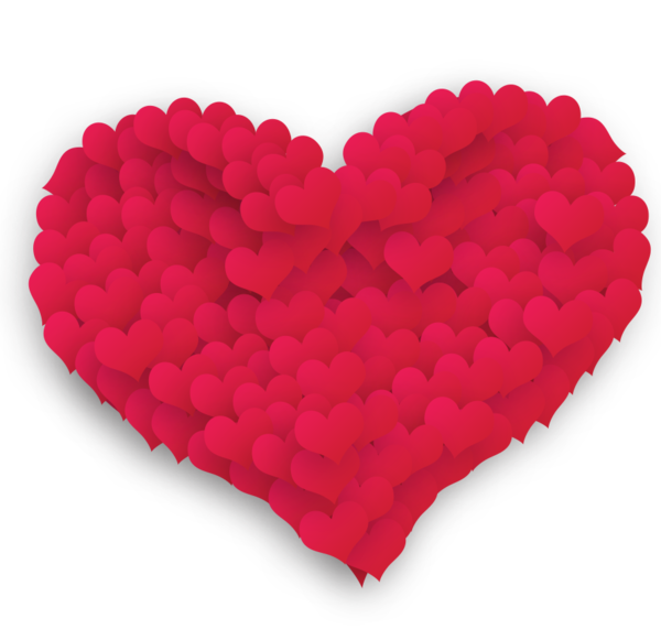 Transparent Red Valentines Day Resource Heart Petal for Valentines Day