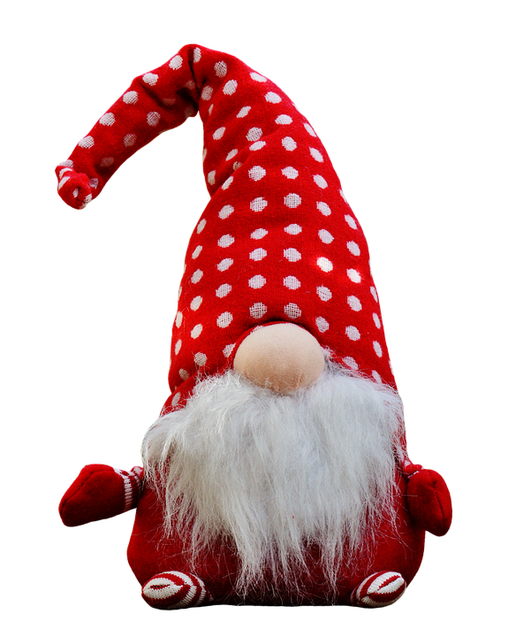 Transparent Santa Claus Christmas Day Christmas Decoration Red Stuffed Toy for Christmas