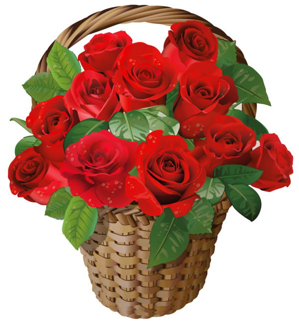 Transparent Rose Flower Basket Petal Plant for Valentines Day