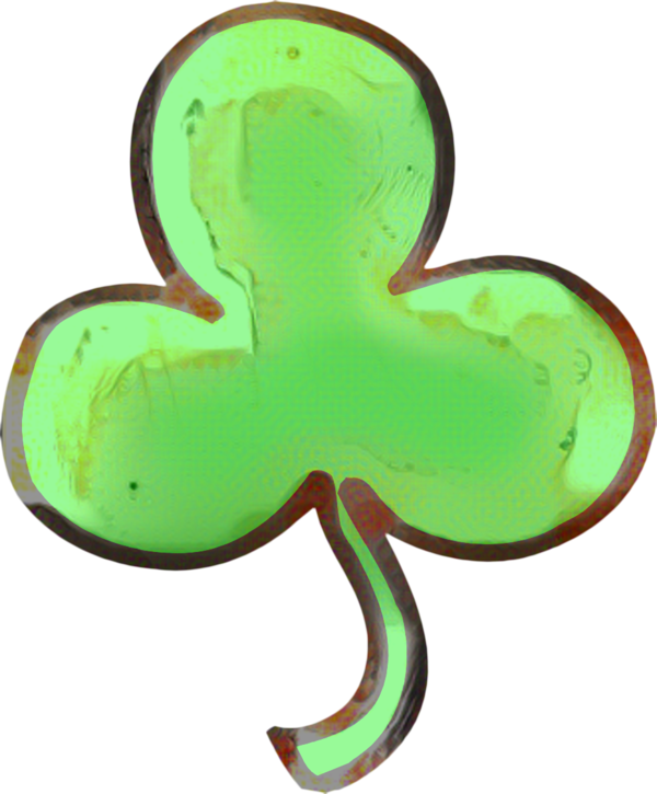 Transparent Shamrock Saint Patricks Day Fourleaf Clover Green Symbol for St Patricks Day