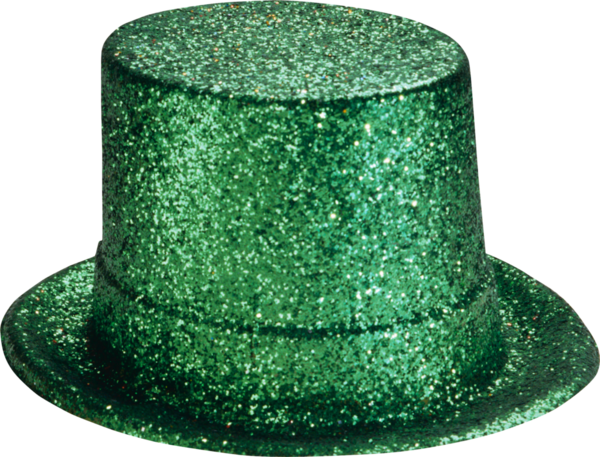 Transparent Hat Trilby Bowler Hat Grass for St Patricks Day