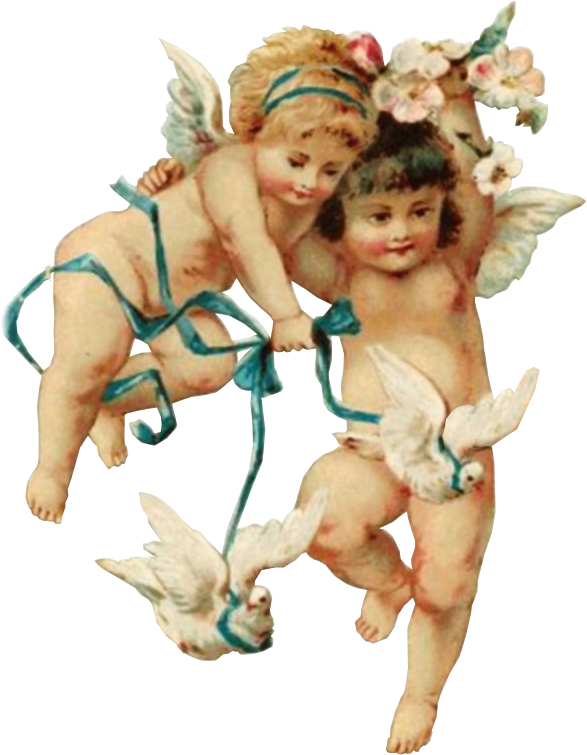 Transparent Cherub Angel Angels Figurine for Valentines Day