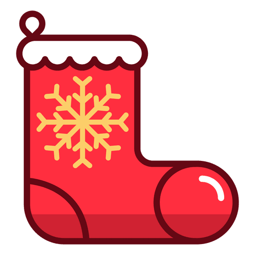 Transparent Christmas Boot Drawing Line Tree for Christmas