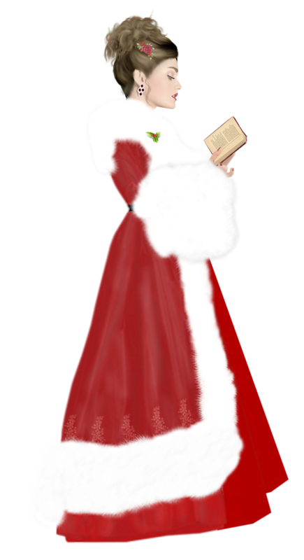 Transparent Santa Claus Christmas Ornament Gown Dress Costume for Christmas