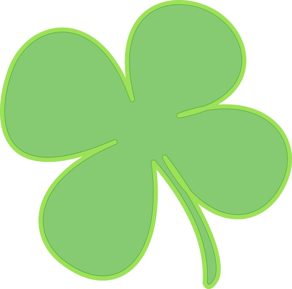Transparent Saint Patricks Day Shamrock Leaf Green for St Patricks Day
