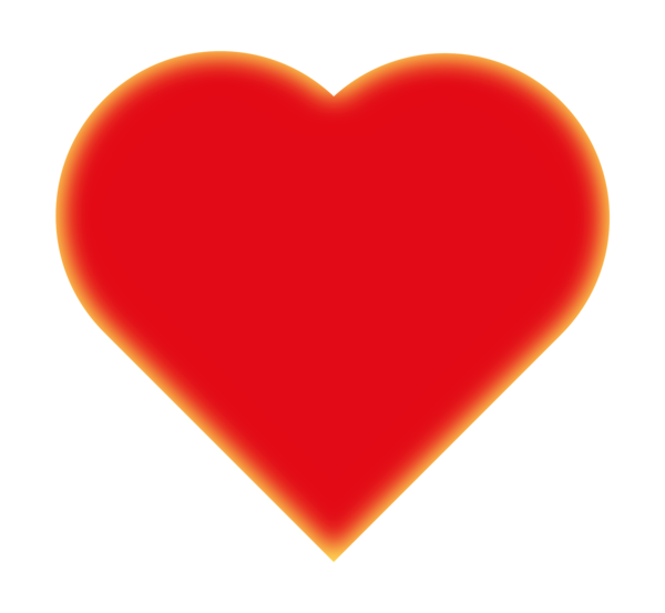 Transparent Heart Love Valentine S Day Orange for Valentines Day
