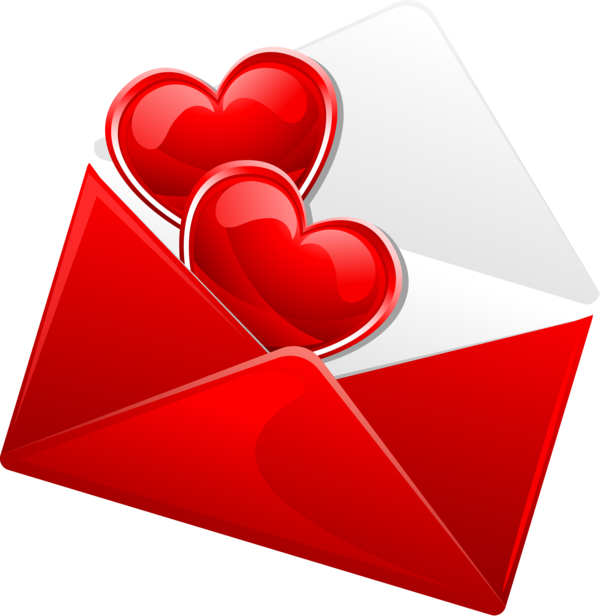 Transparent Love Letter Love Letter Heart for Valentines Day