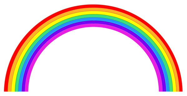 Transparent Rainbow Document Blog Line for St Patricks Day