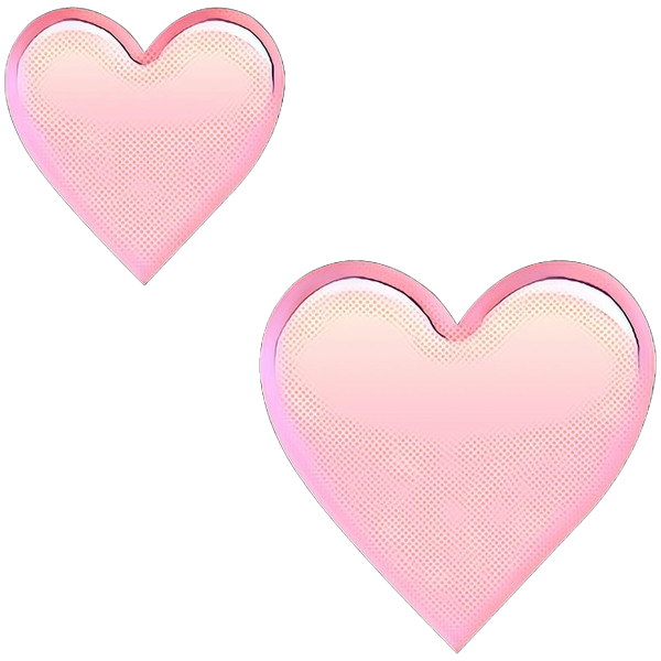 Transparent Heart Pink Love for Valentines Day