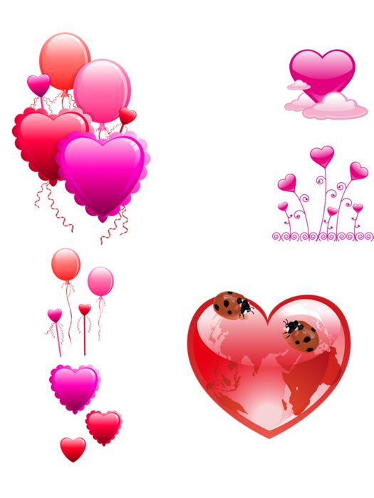 Transparent Valentines Day Heart Balloon Pink for Valentines Day