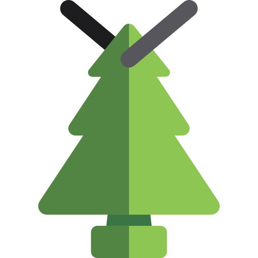 Transparent Computer Font Christmas Tree Green for Christmas