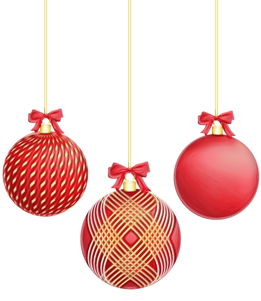 Transparent Christmas Ornament Christmas Day Holiday Ornaments Red for Christmas