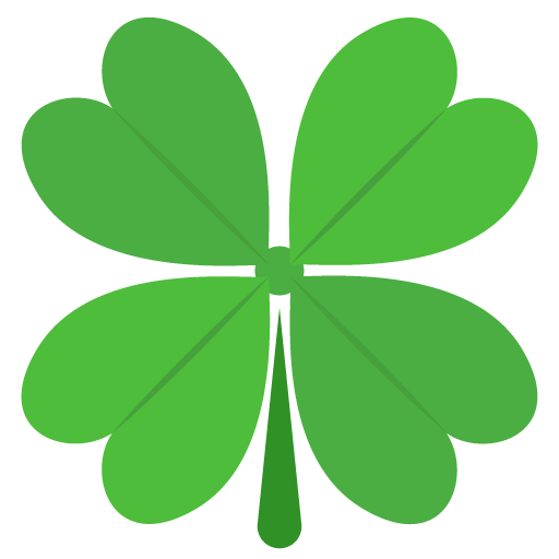 Transparent Emoji Fourleaf Clover Face With Tears Of Joy Emoji Green Leaf for St Patricks Day