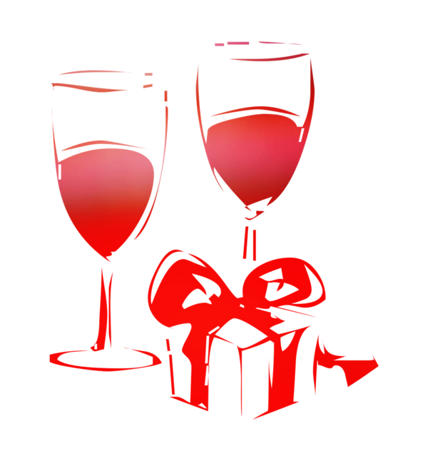 Transparent Wine Glass Red Wine Wine Stemware for Valentines Day