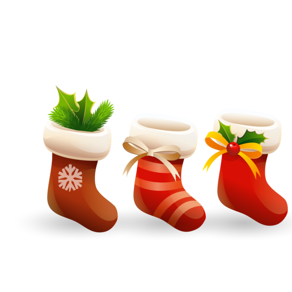 Transparent Santa Claus Christmas Christmas Stocking Food Fruit for Christmas
